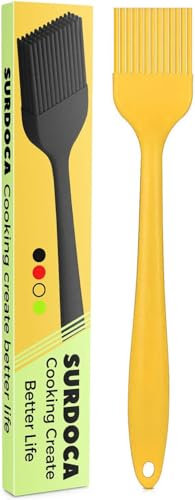 SURDOCA Brocha Cocina, Pincel Silicona Cocina, 8 Cepillo Silicona Cocina, Anti-Adherente,Resistentes Pincel Reposteria, Esparcir Aceite, Mantequilla, Salsa, Marinados Barbacoa, Hornear