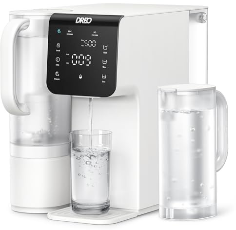 DREO Countertop Water Filter, Reverse Osmosis Purifier with 7-Stage RO Filtration System, Portable Water Pitcher, Reduce TDS PFAS, 3:1 Pure to Drain