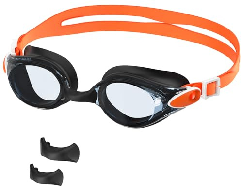 Ambienden Unisex Simglasögon, Anti-imma Vattentäta Anti-UV Glasögon Pool Män/Kvinnor, Nietisk Vision Bekväm att bära För Simning Utomhus/Inomhus