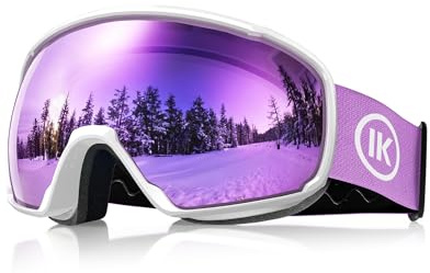 Innerking RevoPurple - Gafas de esquí aprobadas por OTG SGS, para nieve, snowboard, invierno, antivaho, para adultos, jóvenes, hombres y mujeres