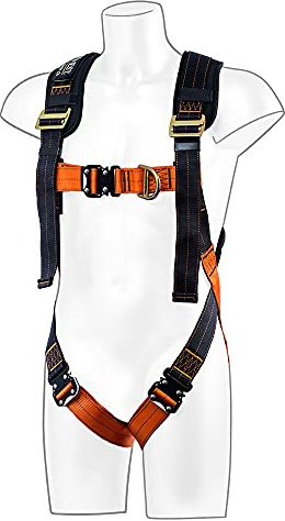 Portwest FP72K1RXL/2X Ultra 2-Punkt-Geschirr, Größe:XL/2X, Farbe:Schwarz/Orange