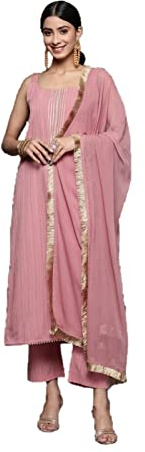 Ensemble kurta pour femme avec pantalon kurti palazzo de style indien dupatta pour femme