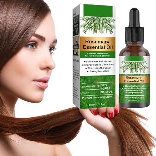 Olio Essenziale Di Rosmarino Per La Crescita Dei Capelli | Olio Di Rosmarino Per Capelli | Stimola La Crescita Dei Capelli Cura Della Pelle Nutre Il Cuoio Capelluto Per Caduta Capelli Uomo E Donna 30m