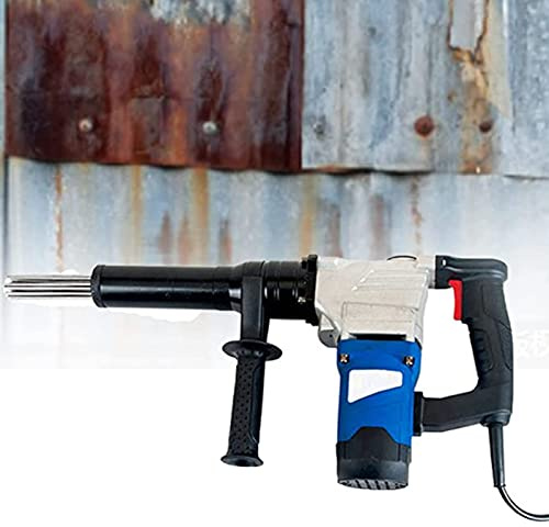 Electric Needle Derusting Gun Electric Needle Scaler, 1100W High-Power Pistol Grip Needle Scaler, Handheld Electric Needle Scaler, Industrial Grade Needle Scaler for Removal of Rust, Slag an