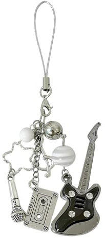 Colgantes Para Teléfono Móvil,Cadena Para Teléfono Con Colgante De Guitarra,Cordón Para Llaves,Cuerda Lanyard Teléfono Celular,Para Teléfono Móvil, Accesorios Para Bolso, Llavero, Cámara, Billetera