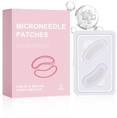 Parches para Ojos con Microagujas,Reduce Arrugas, Ojeras y Bolsas, Hidratación Profunda,Mascarilla Antiedad para Contorno de Ojos, Frente y Labios