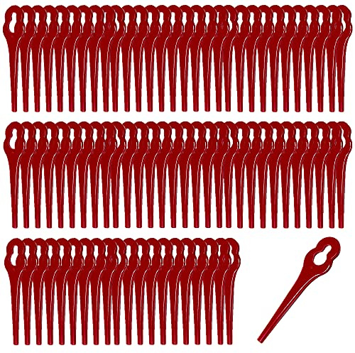 Lawn Trimmer Blade Replacement Blade Suitable for Ikra Grass Trimmer Brush Cutter Scythe Trimmer Models Cutting Plate Plastic Knife (80 Knives)