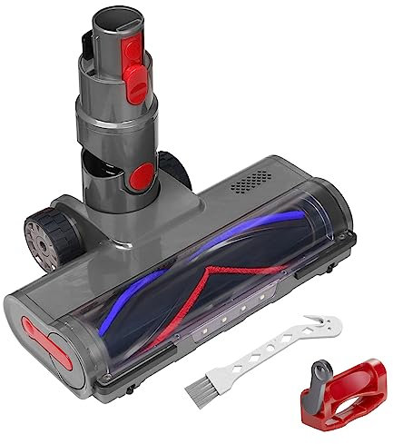 suzao Bodendüse Kompatibel mit Dyson V7 V8 V10 V11 V15, SV10 SV11 SV12 SV14 SV15 SV22 SV25 SV27 SV28, Bürste Ersatzteile mit 4 LED und Abzugssperre, Dyson Bürstenwalze für Hartböden, Teppiche
