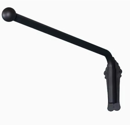 Robusto Braccio Oscillante Bastone Per Tende Con Staffe, Flessibile Asta Di Rotazione 25mm Diametro Singtola Aste Per Tende Per Finestra Porta-Oro-120CM