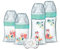 DODIE Lot de 4 biberons naissance Tétine Ronde Anti-Colique (2x150mL et 2x270mL), + une sucette naissance