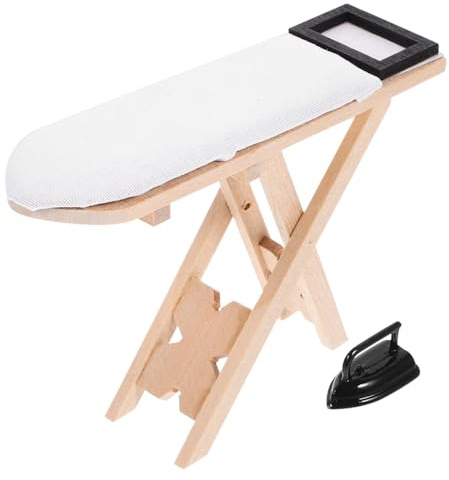 Besportble Mini Muebles Casa De MuñEcas Mesa De Hierro Juego De Mesa De Hierro Juguete Mini Plancha para DecoracióN De Microescenas Y Accesorios para Casas De MuñEcas