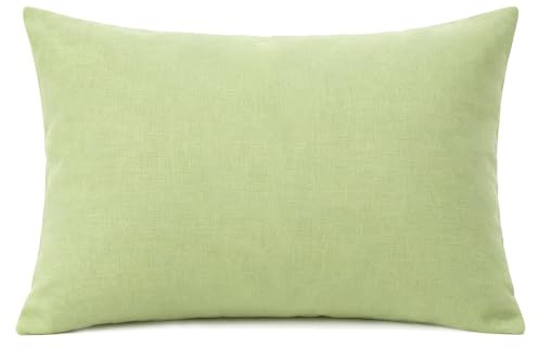 Yimafaner grön dekorkudde, kuddöverdrag med kärna för soffa stol soffa, 30 x 50 cm