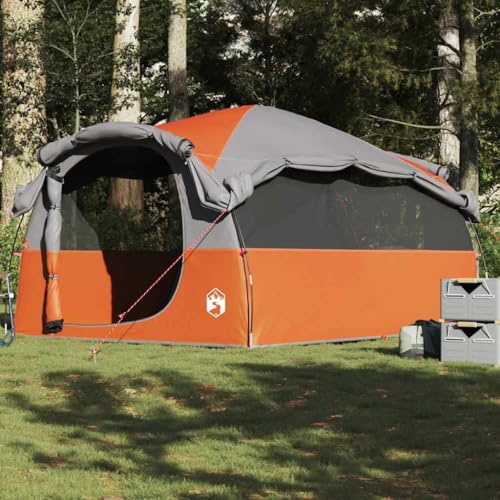 mzdioop Tunnel-familjetält personer blå vattentät polyester med PU-beläggning, 564 x 260 x, med avtagbart övertält, E-anslutning, perfekt för camping, utomhus, festival, vandring
