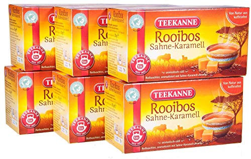 Teekanne Rooibos Sahne-Karamell, 6er Pack (6 x 20 Teebeutel), 6 x 35 g
