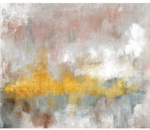murando Fototapete selbstklebend Abstrakt 343x256cm Foto Tapete Tapetenfolie Möbelfolie Wandverkleidung Wandtapete Motivtapeten Bildtapete Wohnzimmer 3d Effekt Modern Betonoptik beige wie gemalt