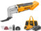 INGCO Multi Tool with 2.0Ah Battery and Charger Lithium-Ion20V DIY Oscillating Multi-Tool with 8Pcs Accessory Kit CMLI2053