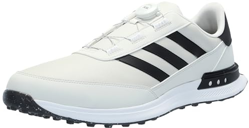adidas Golf S2G Spikeless BOA 24 Wide Golf Shoes, Orbit Grey/Core Black/Footwear White, 12