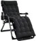 DOKKOME Liegestuhl Klappbar Sonnenliege Garten Verstellbar Gartenliege Gartenstuhl Belastbar 200kg Liegestuhl campingstuhl deckchair mit Kissen und Auflage Schwarz