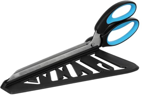 SHINEOFI Ciseaux à Pizza Multifonctionnels Coupe-acier Inoxydable Et Plastique Bleu Ciel Amovible Ergonomique Cuisine Maison