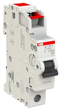 ABB s201s-b13 B-Type 1P Leitungsschutzschalter (230/400, 50/60 Hz, 13 A, 17,5 mm, 69 mm, 88 mm)
