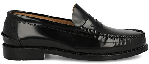 PAYMA - Mocasin de Piel para Hombre. Hechos en España. Zapato Clasico Antifaz y Borlas para Caballero. Piso de Goma Muy Flexible. Piel Florentic Antiarrugas