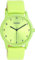 Oozoo Timepieces Damen Uhr in Limettengrün- Armbanduhr Damen mit Lederarmband | Hochwertige Uhr für Frauen - Edle Analog Damenuhr in rund C11165