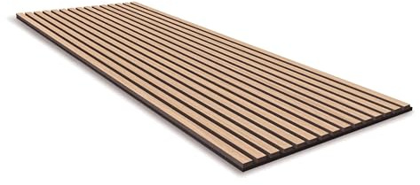 0.965m² Solide 3d Lamellen, 3d Paneele, Holz Wandpaneele Deckenpaneele, Dekoren, 2,2 cm stärke schalldämmung, PET Filz (10017 Classic OAK)