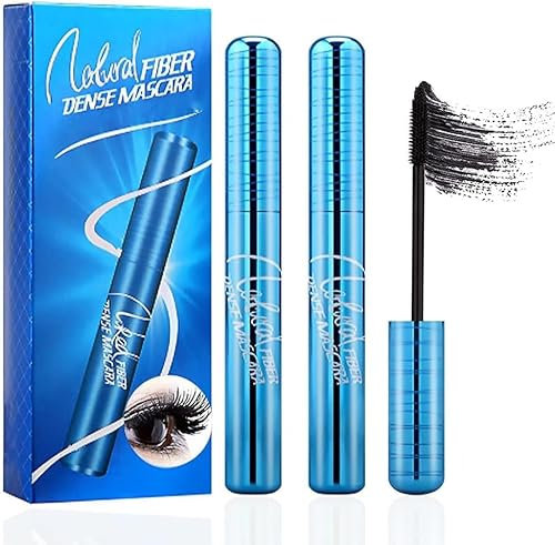 2PC PrimeLash Mascara for Mature Ladies,PrimeLash Mascara for Seniors with Thinning Lashes Waterproof Mascara Black Volume and Length,Hypoallergenic Mascara for Sensitive Eyes