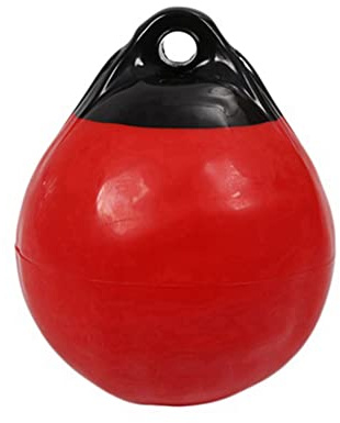 Fegtrty Heavy Duty PVC Boat Ball Round Anchor Buoy Dock Bumper Ball Inflatable Protection Marine Mooring Buoy Red