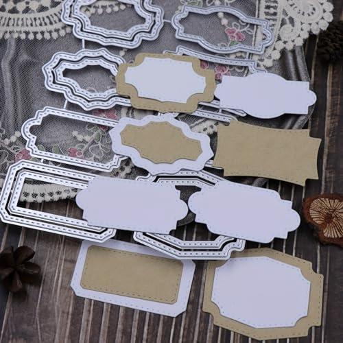 LunarCharm Cornice di sfondo 3D per scrapbooking, fustellatura in metallo, creazione di album e biglietti, decorazioni, artigianato di carta, fustellatura in metallo, decorazioni per feste e matrimoni
