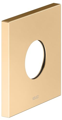 KEUCO 59553250092 Wall Rosette for Thermostatic Fitting Flush-Mounted Square Brushed Brass
