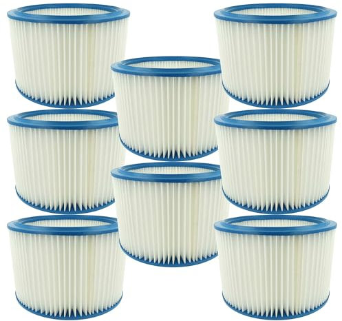 vhbw 8x Filterelement Ersatz für Makita P-70225 für Nass-/Trockensauger - Feinstaubfilter
