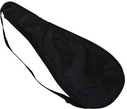 Cryfokt Lätt Vadderad Squashracketväska med Stötsäker Bomull, Unisex-racketväska, för Squashspelare, 1680D Oxfordduk (Svart)