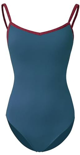ROYAL SMEELA Maillot de ballet mujer con tirantes,body bailarina adulto,body de danza ballet,leotardo danza clásico con sujetador integrado