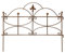 Beetzaun Zaun Zaunelement Gartenzaun Rankhilfe Stütze Pflanzen Schmetterling Eisen Rost Deko 62cm hoch x 80cm lang