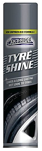 CAR-PRIDE TYRE SHINE 300ml - LEAVES A LONG-LASTING WET LOOK TO TYRES