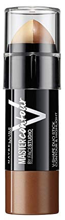 Maybelline New York Master Contour V-Shape Duo Stick dark 1er Pack (1 x 8 g)