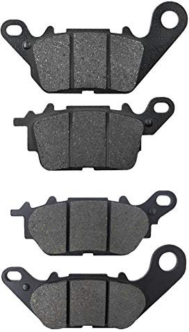 AHL pastillas de freno delanteras y traseras de motocicletas compatible con YAMAHA GPD 125 A - N-MAX/2DS1 2015-2017