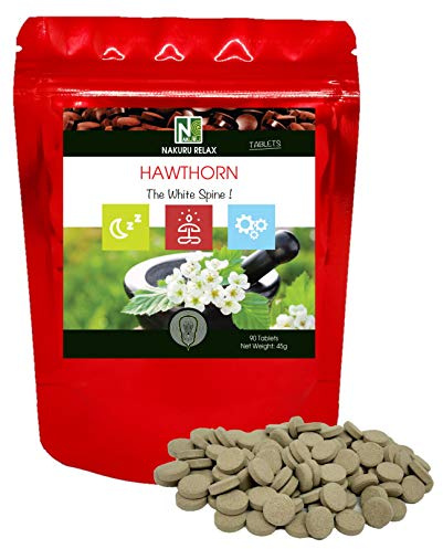 Hagtorn / 90 tabletter med 500 mg/NAKURU Relax/Torkat och kallt komprimerat pulver/Analyserat och förpackat i Frankrike/Låt oss se hur det är!