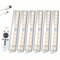 LDOPTO Unterschrankleuchten mit Fernbedienung, dimmbare batteriebetriebene Schrankleuchten, Unterthekenbeleuchtung Stick-on Touch Sensor Nachtlicht, 2 Steuerungsmethoden Remote/Touch Control 6 Pack