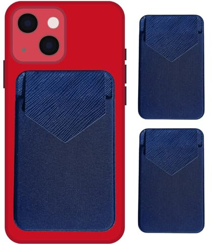 Tarjetero Adhesivo Móvil, Porta Tarjetas Funda De iPhone Ó Samsung para Transporte De Wallet, Cartera Hombre Y Mujer, Monedero Cartera Bimba para Regalos, Oferta Flash del Día, Pack 2 UD
