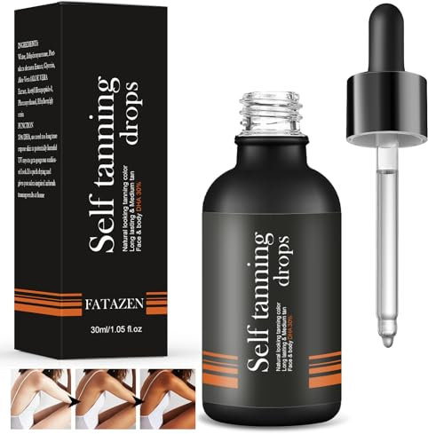 Selbstbräuner Gesicht, Selbstbräunungs-Konzentrat, Flüssiges Selbstbräuner, Konzentrat zum Mischen mit der Gesichtspflege, Hautpflege für individuelle Gesichtsbräunung, 30ml