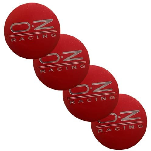 SANSHAOS Radnabenabdeckung Aufkleber Logo Radnabenkappen Zentralabdeckung Abzeichen für OZ 56MM, Nabendeckel Staubdicht Wasserdicht, 4 Stück