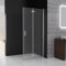 MIQU Faltbar Duschwand 70x185 cm Walk in Dusche Pendeltüren Duschabtrennung mit Falttür Drehtür Duschkabine Nischentür 6mm NANO Sicherheitsglas Duschtrennwand ohne Duschwanne