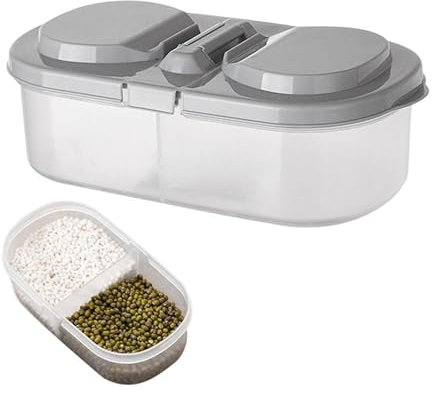 Contenants transparents pour congélateur - Conteneurs de cuisine à double grille - Conteneurs d'organiseur de réfrigérateur avec design de boucle, boîte de rangement pour étagère de réfrigérateur