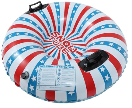TOPBATHY Luge Gonflable Épaisse pour Garçon Fille et Adultes Coussin de Glisse Neige Résistant Anneau Gonflable de Ski Extérieur Léger pour Jeux Hiver Famille