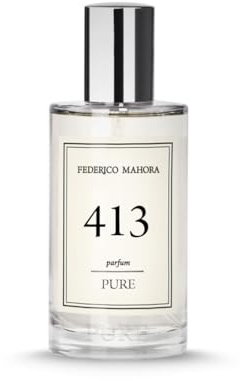 PURE 413 Perfume Femenino 50 ml – Grosella Negra & Pera – Jazmín & Flor de Naranjo – Praliné, Vainilla & Pachuli – Fragancia Floral Gourmand 20%