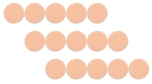 Alipis 15pcs Petite Houppette Cosmétique en Coton Pur, Forme Arrondie, Douce pour Appliquer Poudre Fixatrice, pour Usage à Domicile ou Salon