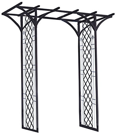 Panacea 89089 Black Garden Arbor 84x75x26