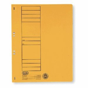 Elba 50 x Ösenhefter ganzer Vorderdeckel Karton gelb